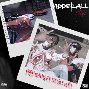 Popp Hunna - Adderall (Corvette Corvette) (Remix) (ft. Lil Uzi Vert) (Cover art)