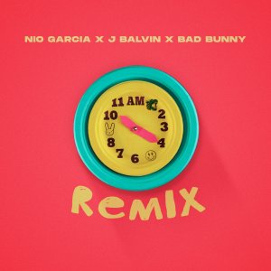 Nio Garcia - AM (Remix) (ft. J Balvin and Bad Bunny) (Cover art)