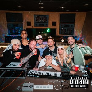 Karol G - +57 (ft. Feid, DFZM, Ovy On The Drums, J Balvin, Maluma, Ryan Castro and Blessd) (Cover art)